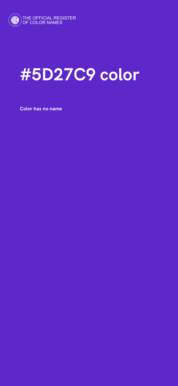 #5D27C9 color image