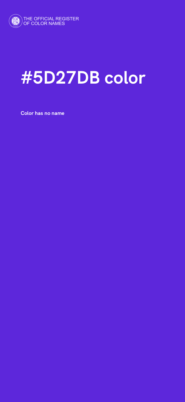 #5D27DB color image