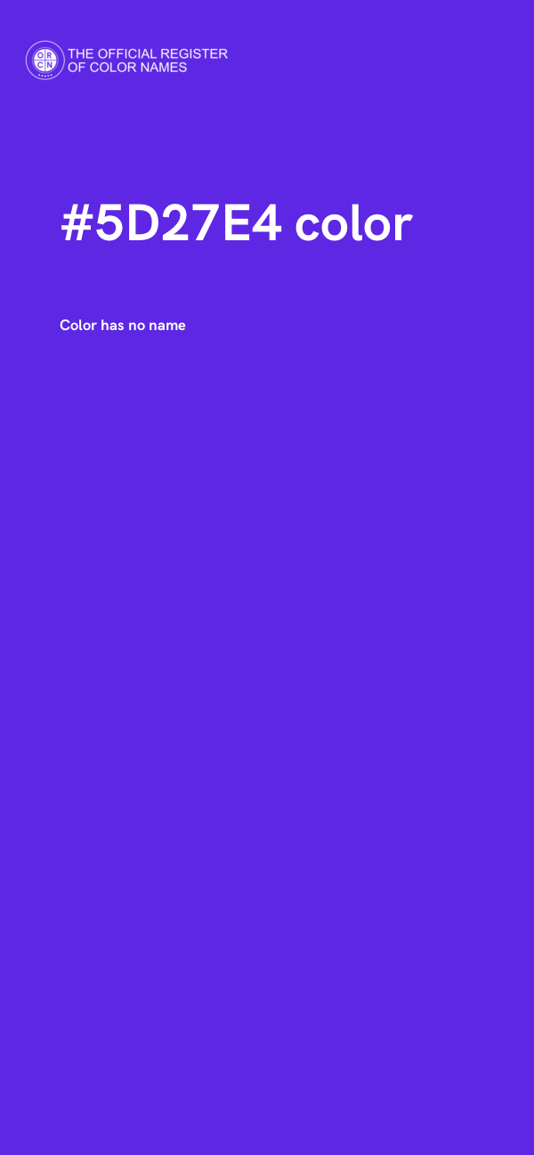 #5D27E4 color image