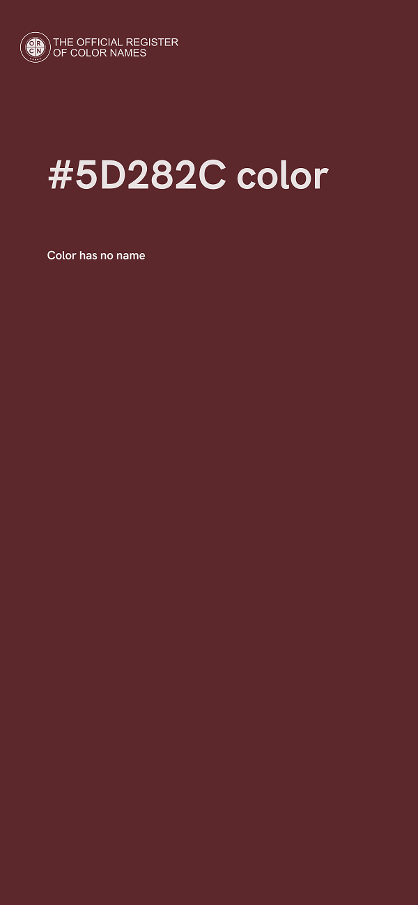 #5D282C color image