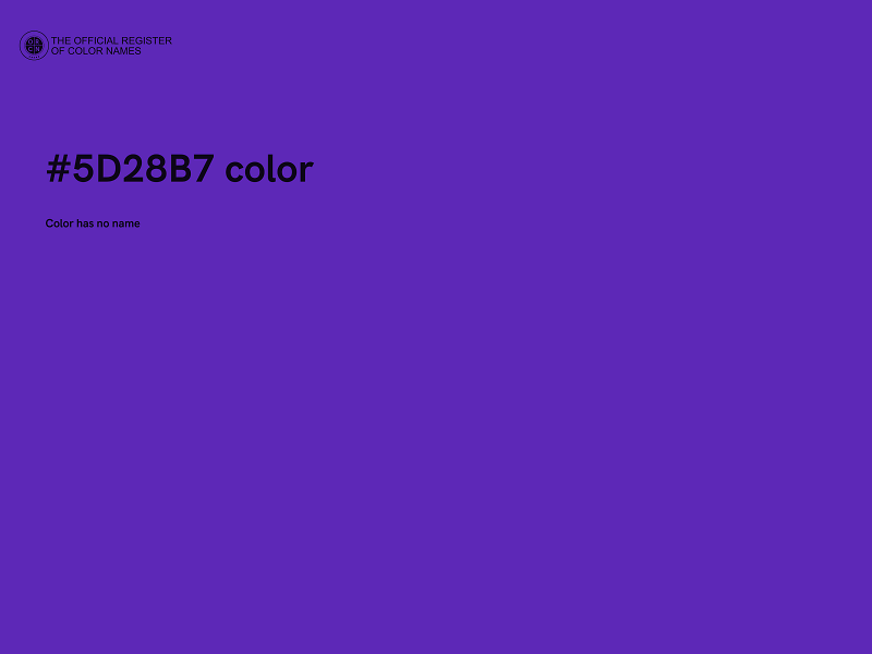 #5D28B7 color image