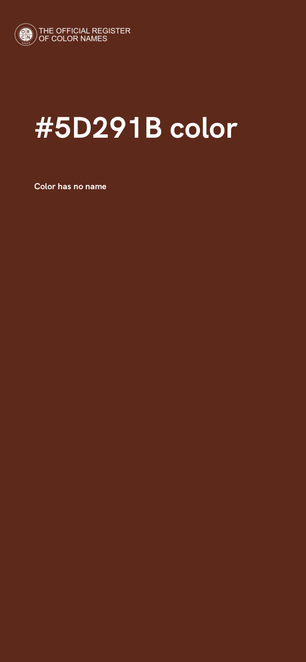 #5D291B color image