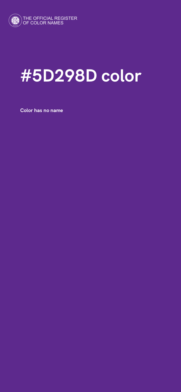 #5D298D color image