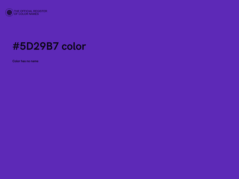 #5D29B7 color image