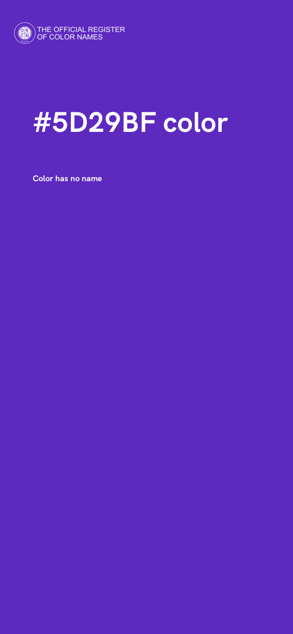 #5D29BF color image