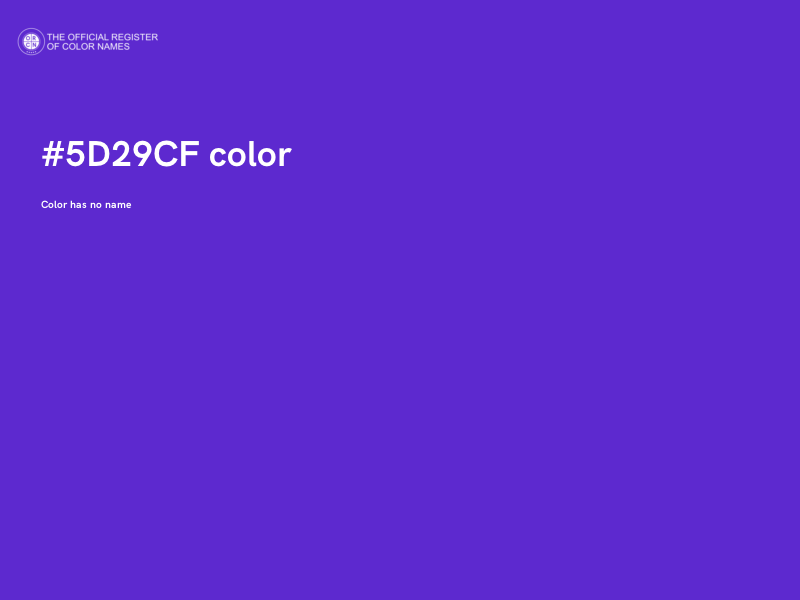 #5D29CF color image
