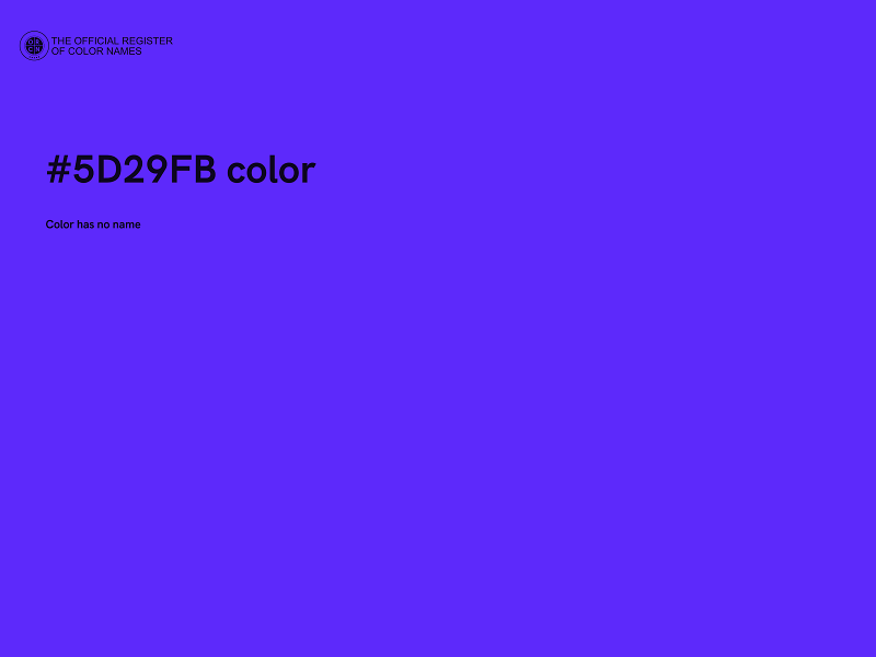 #5D29FB color image