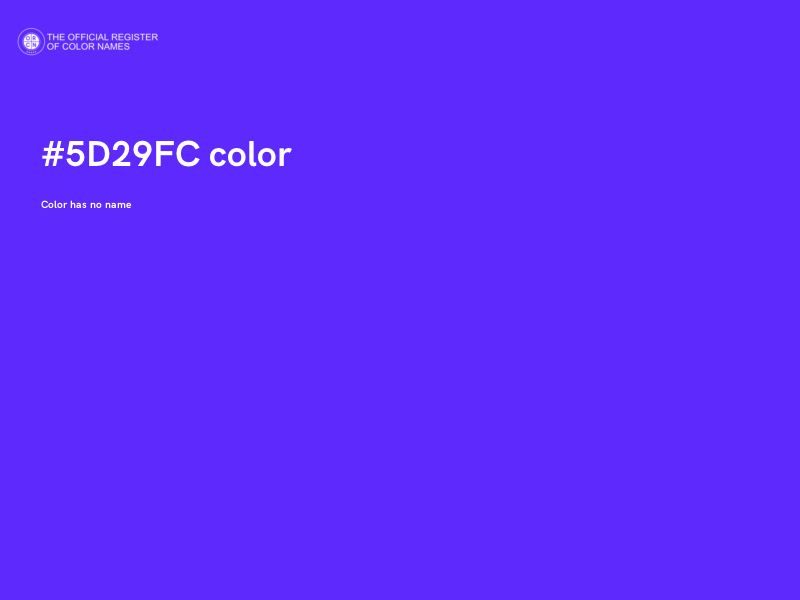 #5D29FC color image
