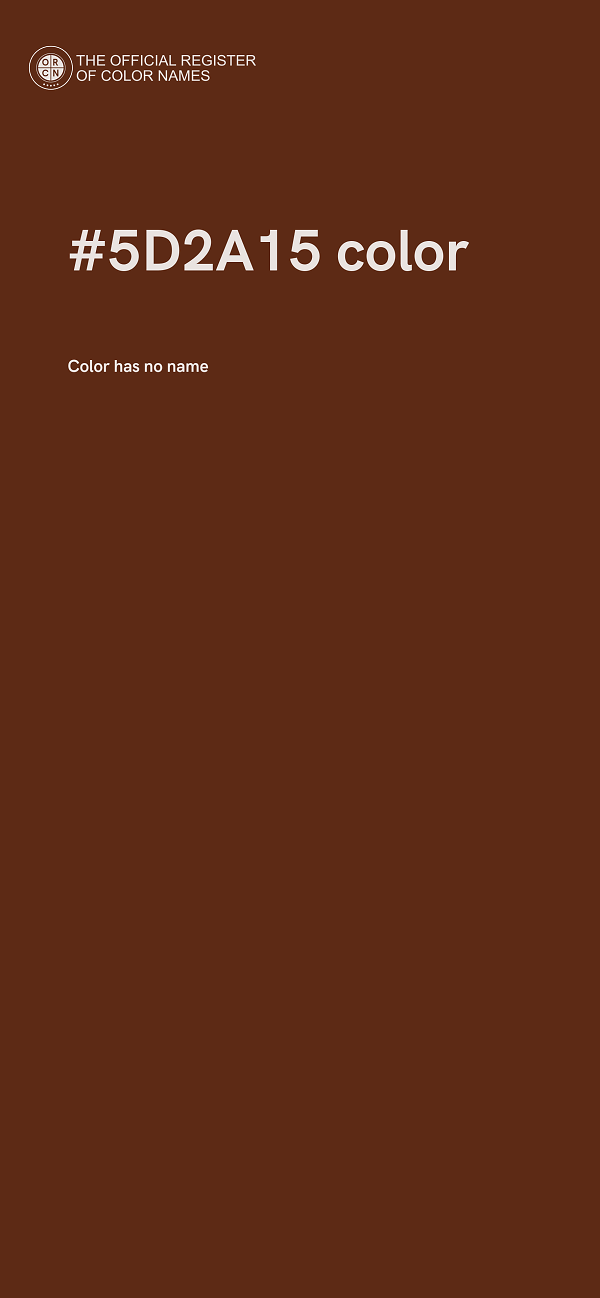 #5D2A15 color image