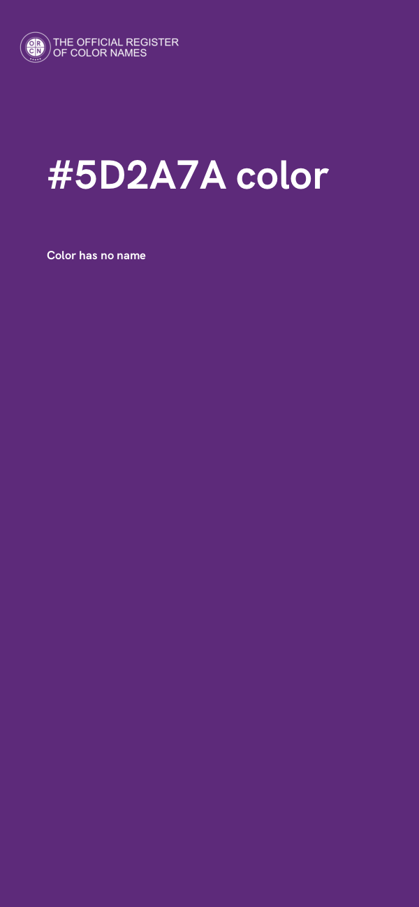 #5D2A7A color image