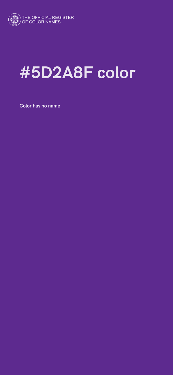 #5D2A8F color image