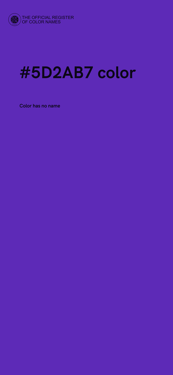 #5D2AB7 color image