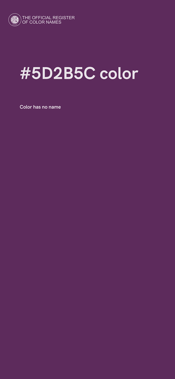 #5D2B5C color image