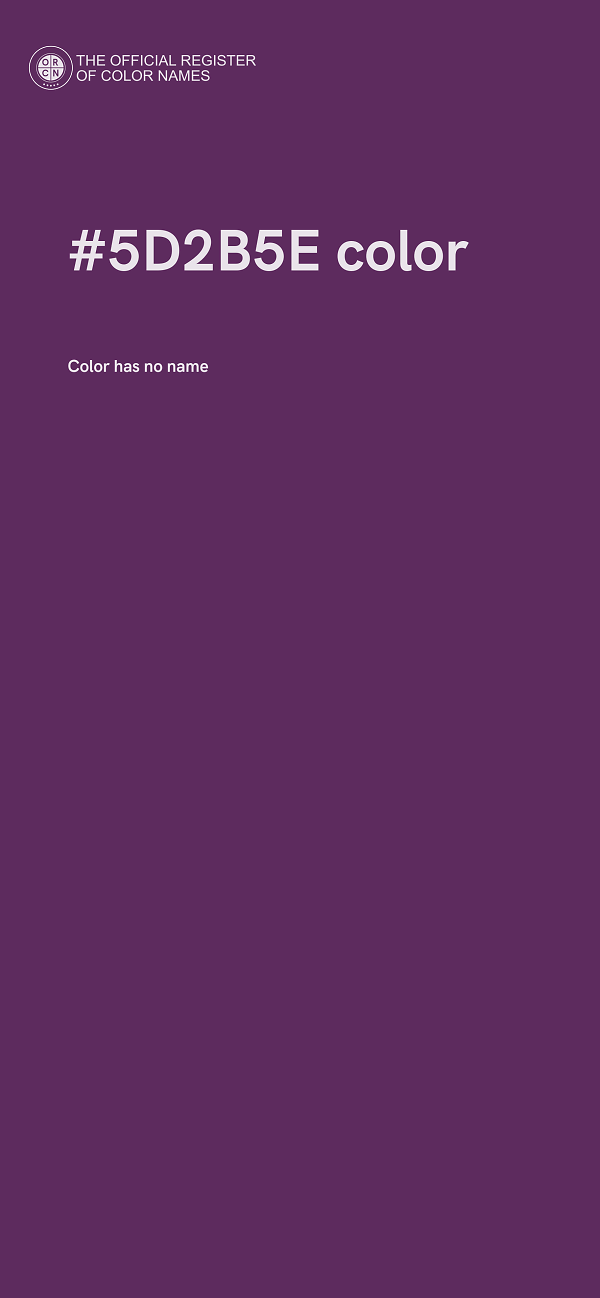 #5D2B5E color image