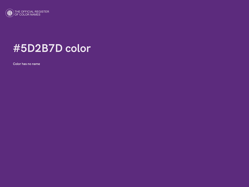 #5D2B7D color image