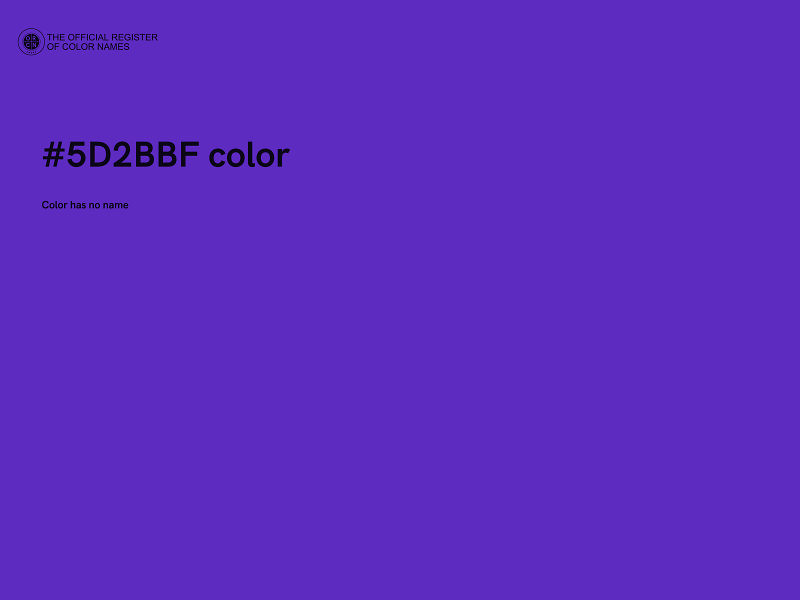 #5D2BBF color image