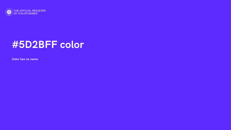 #5D2BFF color image