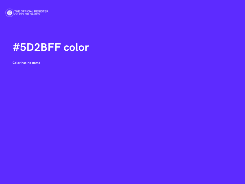 #5D2BFF color image