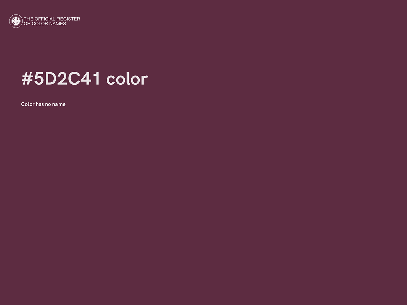 #5D2C41 color image