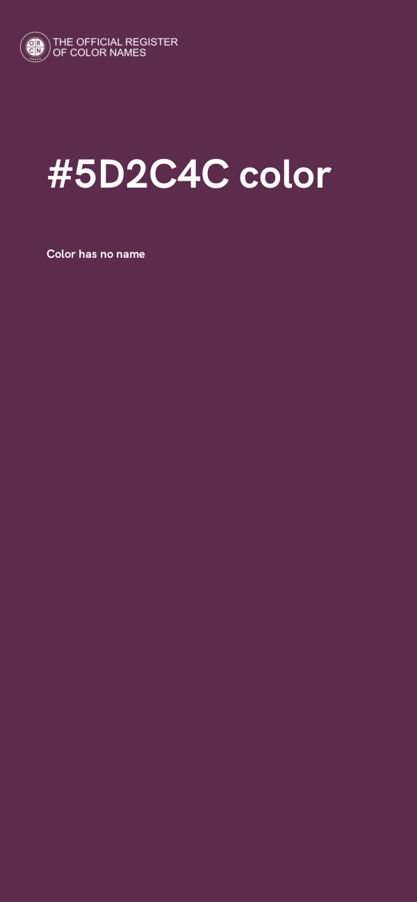 #5D2C4C color image
