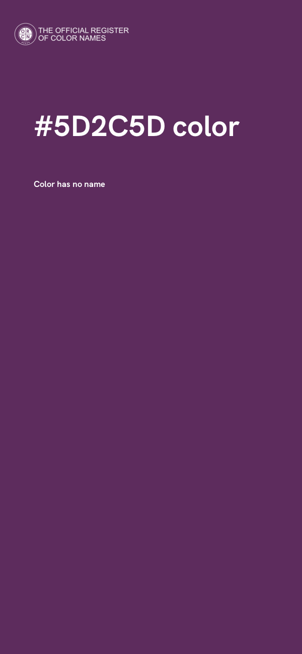 #5D2C5D color image