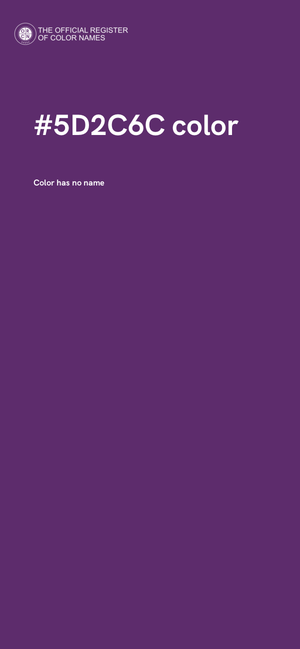 #5D2C6C color image