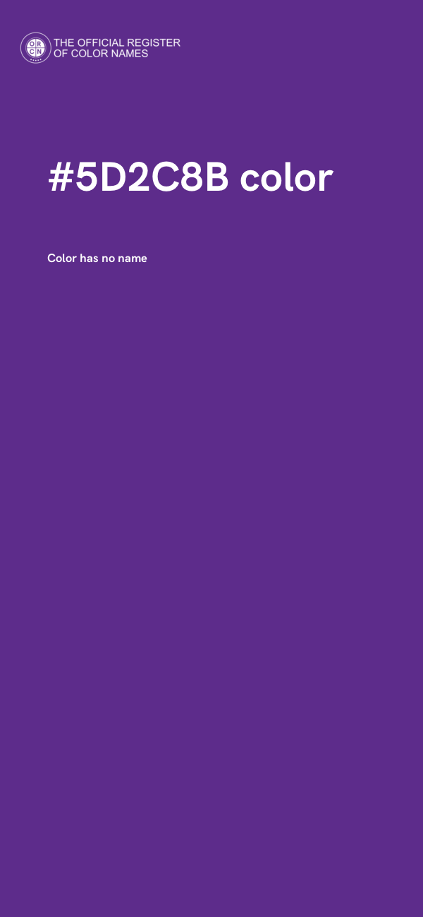#5D2C8B color image