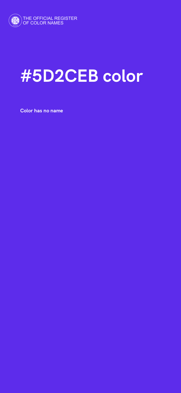 #5D2CEB color image