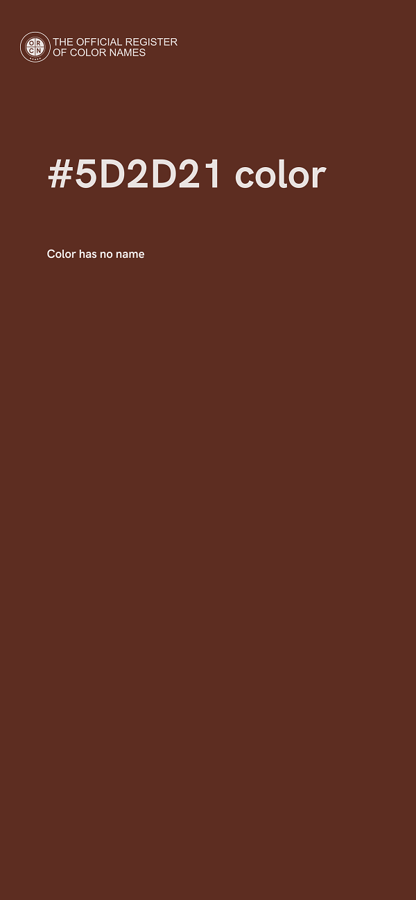#5D2D21 color image