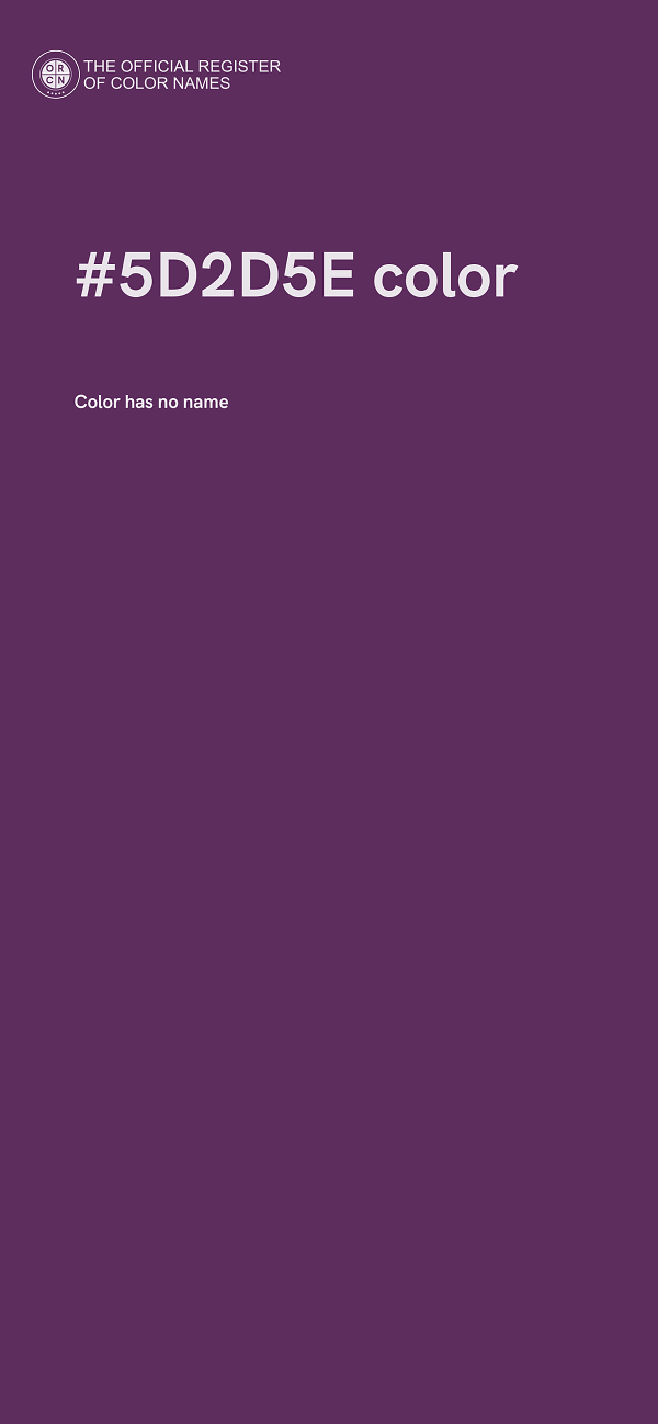 #5D2D5E color image