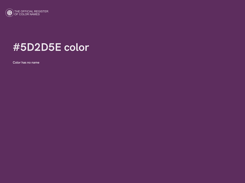 #5D2D5E color image