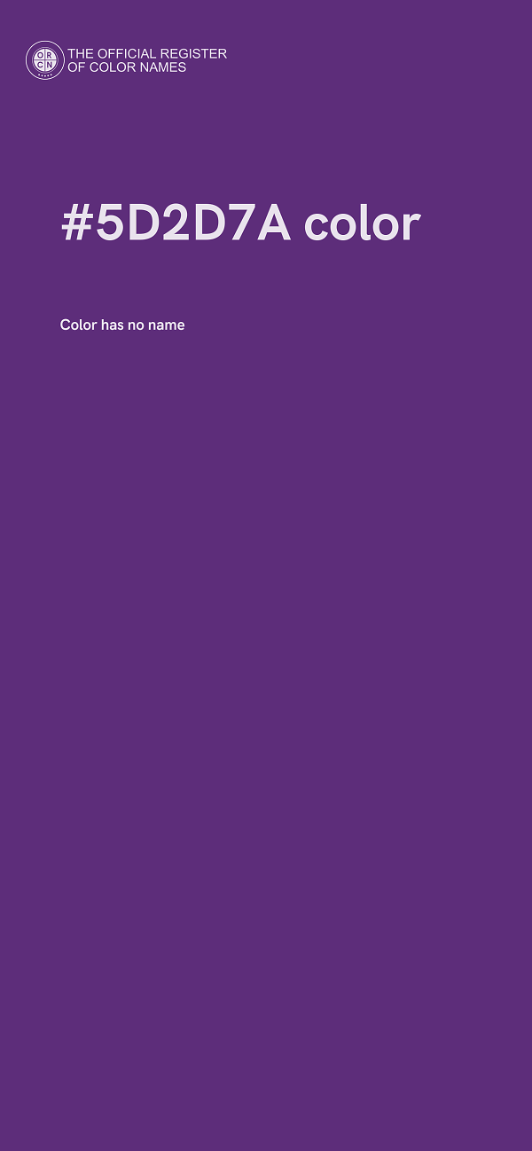 #5D2D7A color image