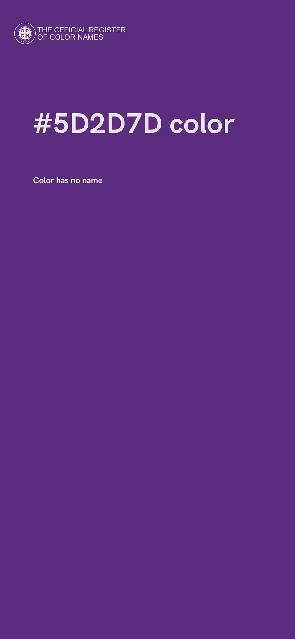 #5D2D7D color image