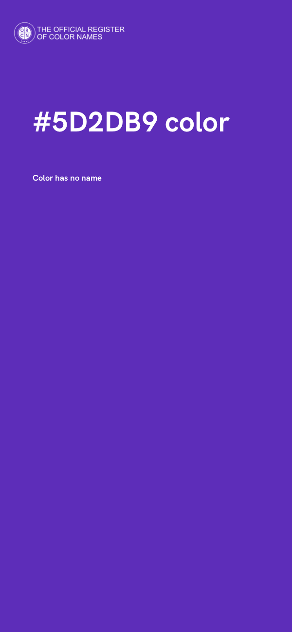 #5D2DB9 color image