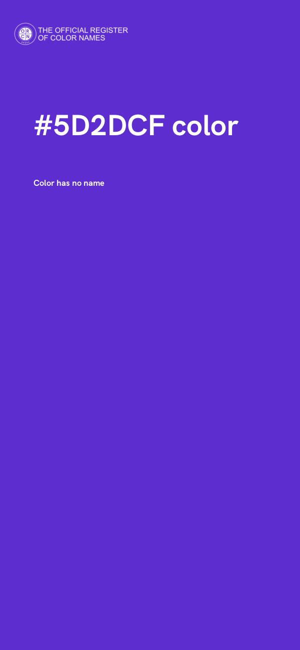 #5D2DCF color image
