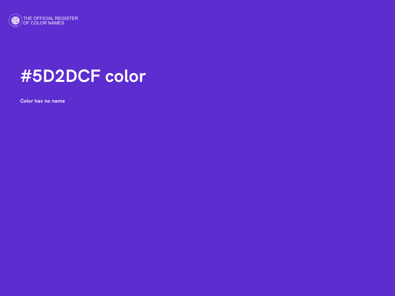 #5D2DCF color image