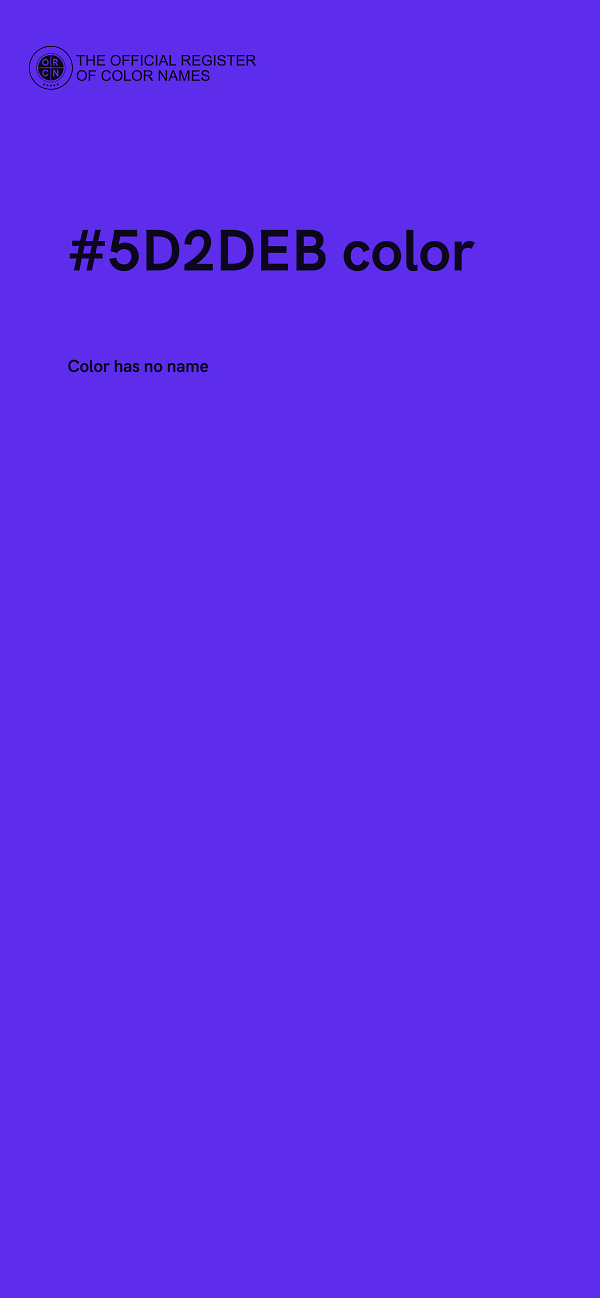 #5D2DEB color image