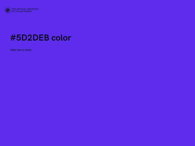 #5D2DEB color image