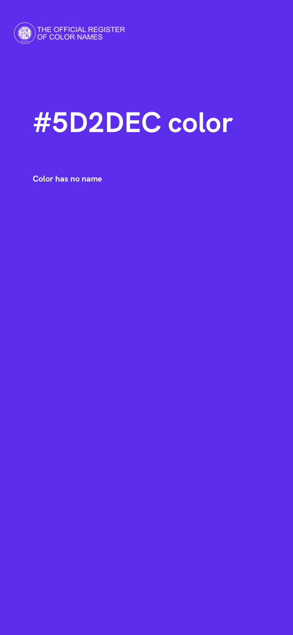 #5D2DEC color image