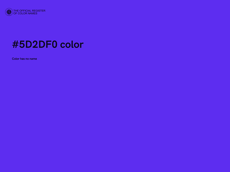 #5D2DF0 color image