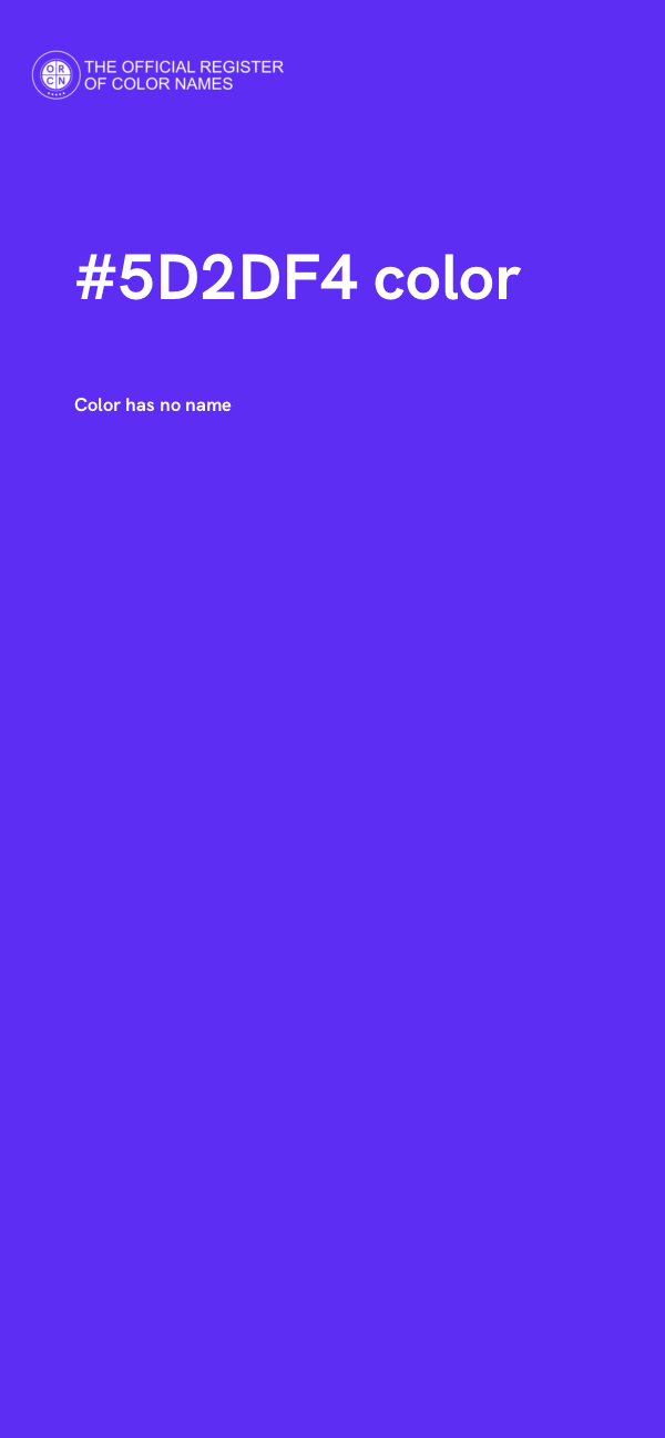 #5D2DF4 color image