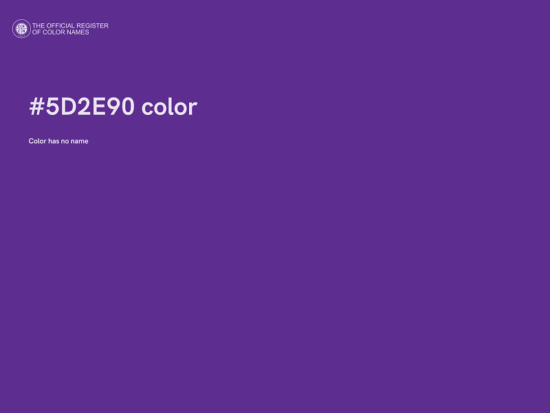 #5D2E90 color image