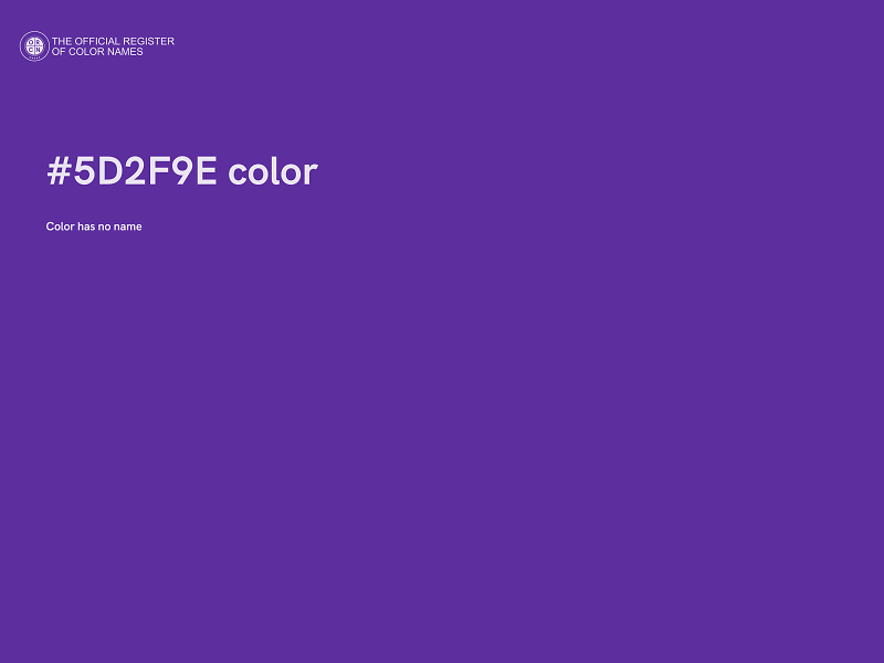 #5D2F9E color image