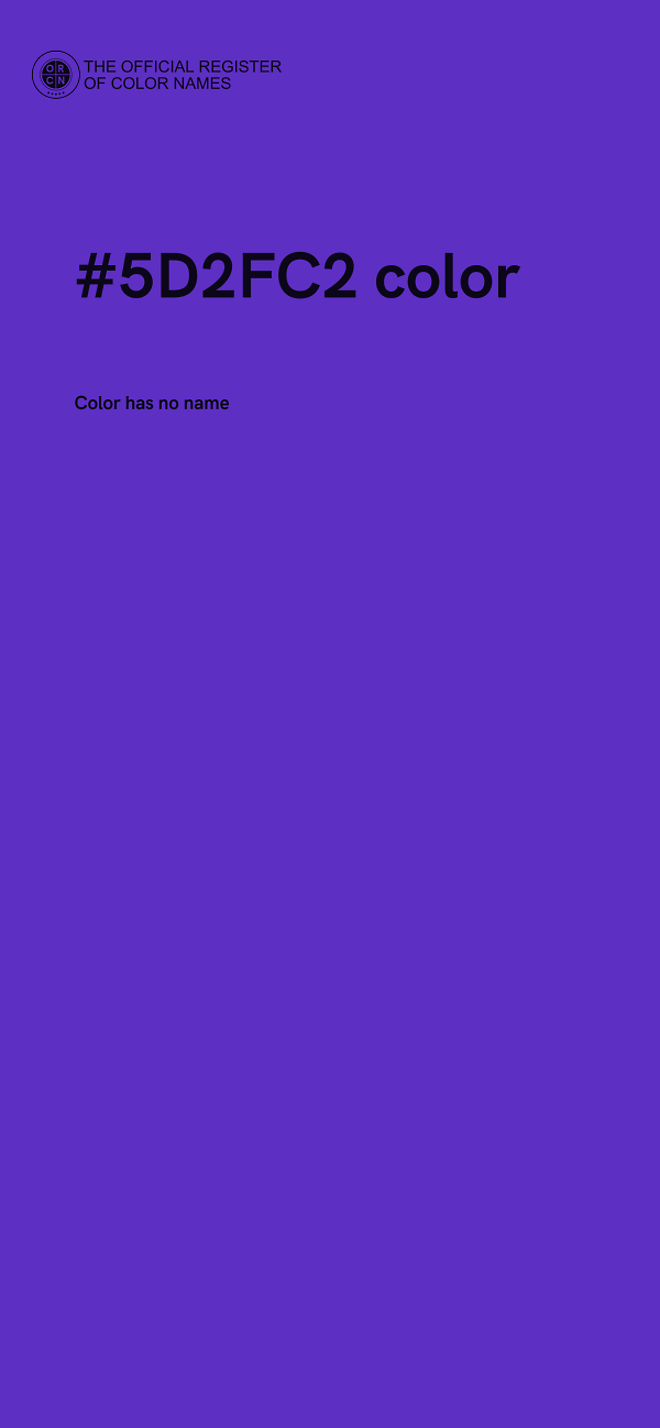 #5D2FC2 color image