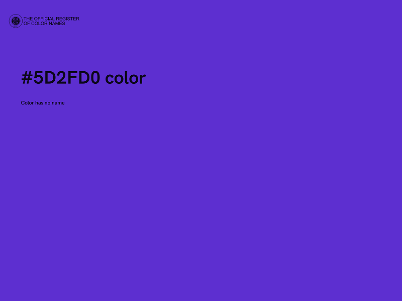 #5D2FD0 color image