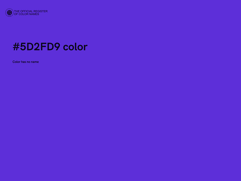 #5D2FD9 color image