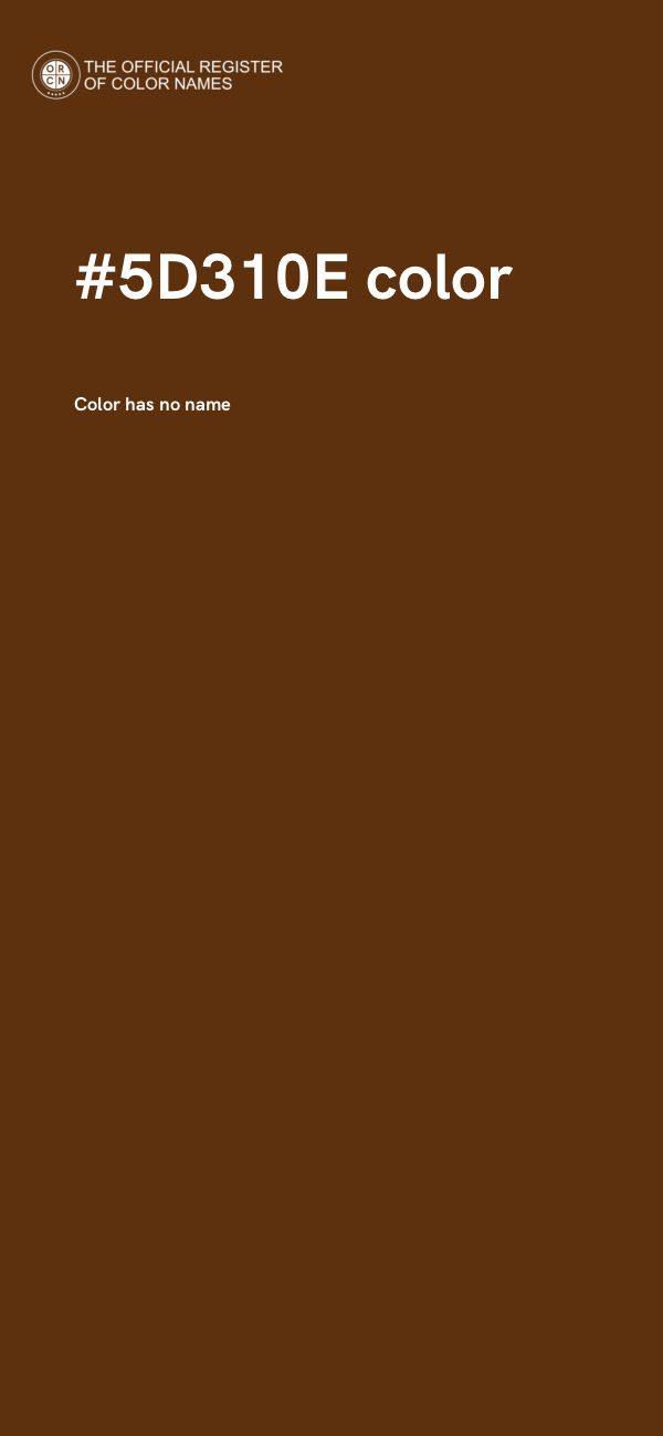 #5D310E color image