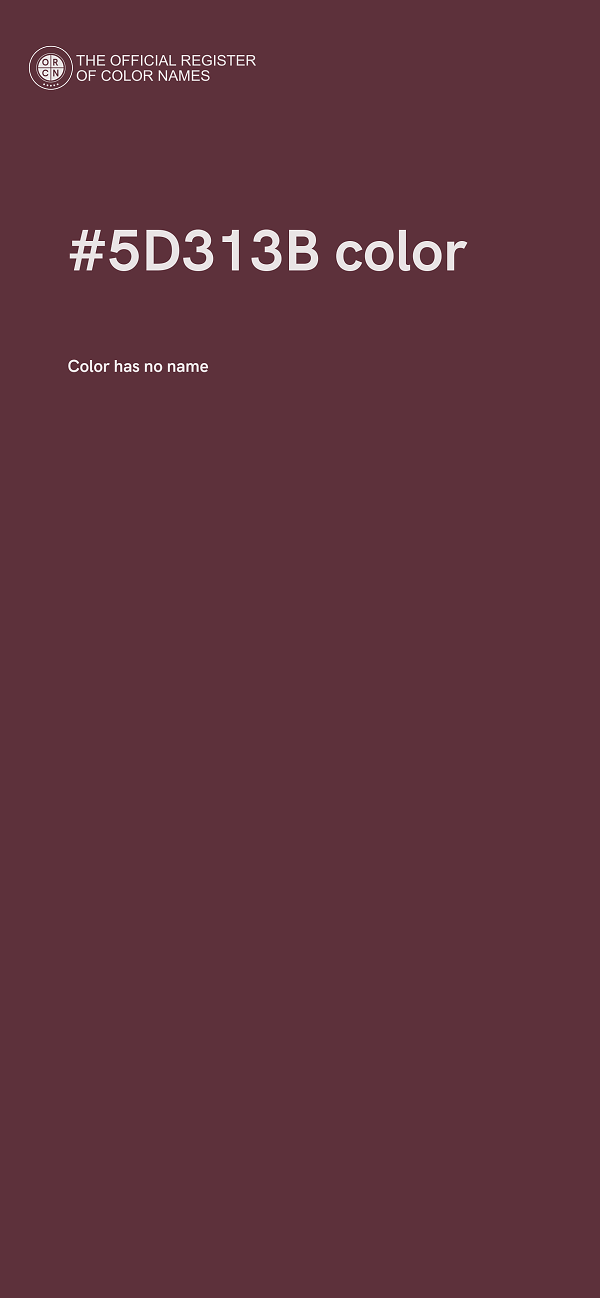 #5D313B color image