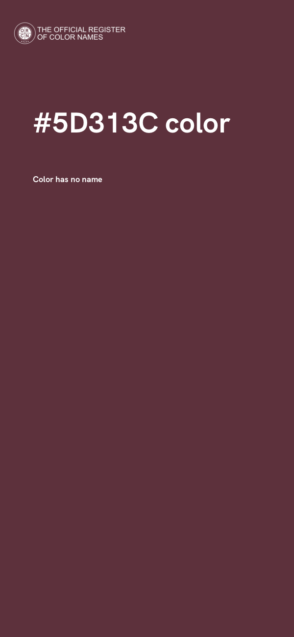 #5D313C color image