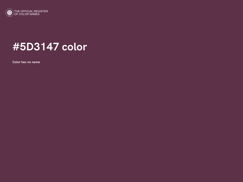 #5D3147 color image